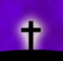 image of glowing cross